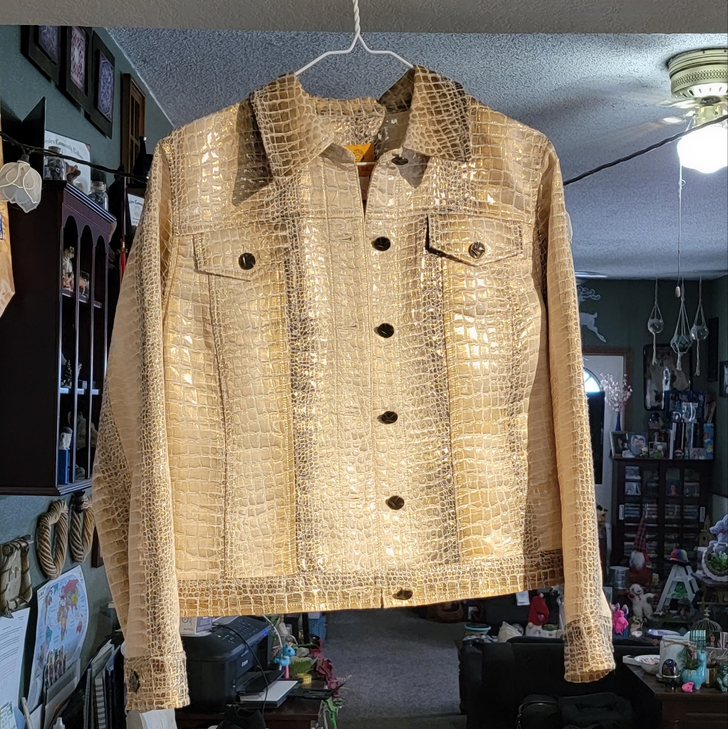 Ruby Rd Jacket | Shiny Snakeskin